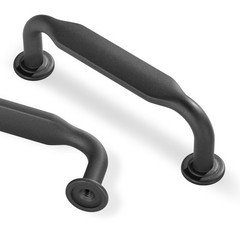 3 Inch 76mm Hole Center Dark Gunmetal Gray Modern Cabinet Drawer Pull 10 PCS