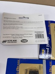 Lot 4 IVES Broad Hinges Lot 4: 2”×1 3/8” Solid Brass Schlage Hobby Hardware