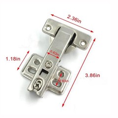 2 Pieces of 90-Degree Blind Corner Cabinet Hinges, Soft-Close Concealed Hinges f