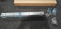 6-Pack of DTC SS20 Series 21 Inch Full Extension Undermount Drawer Glides