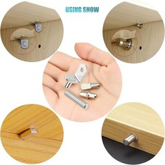 Nickel Plated Shelf Support Pegs Kit – 4 Styles for Reliable Shelf Stability