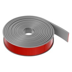 Edge Banding 28mm x 6M Flexible TPE Self Adhesive U-Shape Veneer Tape Gray