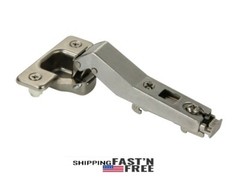 45 ° Angle Concealed Hinge Cabinet Hardware 1 Pair Bifold Door w Mounting Plate