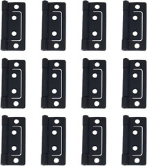 12 Pcs Non Mortise Hinges Heavy Duty Chest Hinges for Door Cabinet Cupboard, 2″