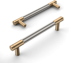 10 Pack Champagne Bronze Cabinet Pulls 5″ | Kitchen Cabinet Handles for Drawer D