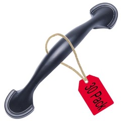 Cabinet Handles 3 Inch (76mm) Hole Center Matte Black 4.57″ Length – Kitchen