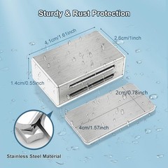 Adhesive Magnetic Door Catch – 4 Pack for Cabinets and Drawers