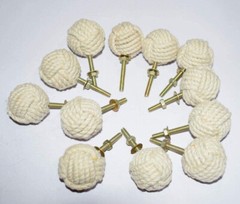 Lot Of 50 Gorgeous jute knot drawer handles for your next upcycling Door Drawer