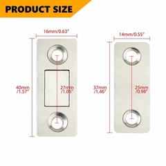 Cabinet Magnetic Catch 8 Pack,Ultra Thin Stainless Steel Door Catch Latch for…