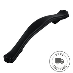 Black Cabinet Arched Handle Drawer Pull Dresser Pull Durable Cabinet Hardware