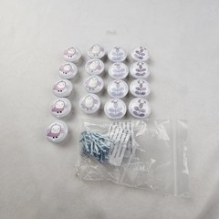 Pottery Barn 17 Wooden Girls Drawer Pull Knobs White Pink Owls Screws Included