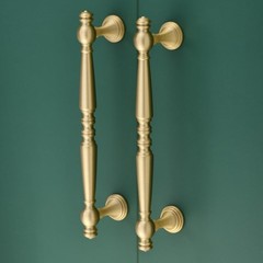 -5 Pack Solid Brass Kitchen Cabinet Pulls, 5 Inch Hole Distance Brushed Matt …