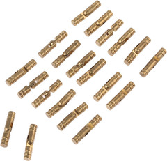 20Pcs Brass Barrel Hinges, Small Cylinder Hidden Hinges, 4X20Mm | Invisible Conc