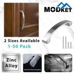 Traditional Brushed Nickel Kitchen Cabinet Pulls Handles Vintage Classic Drawer