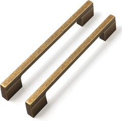 Goo-Ki Vintage Brass Drawer Handles 5 in 128mm or 6-1/4 in 160mm Hole Centers…