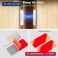 6 Pack Magnetic Cabinet Door Catch, Ultra Thin Cabinet Door Magnets, Adhesive Dr