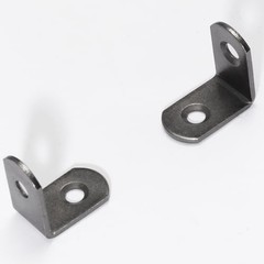 16pc L Bracket 1 inch Corner Brace 90 Degree Metal Support Fastener Gun Metal