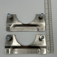 Handmade (2) Stainless Steel 7” x 3-1/4” XL Cabinet Handles Drawer Pulls