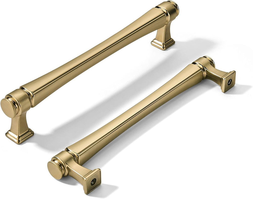 10 Pack 5 Inch (128Mm) Hole Center Champagne Bronze Cabinet Pulls – Solid Zinc A