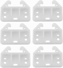 6PCS Plastic Drawer Guides, Drawer Rail, Center Mount Dresser Drawer Guide Br…