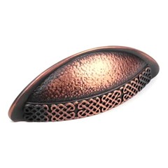 Century Highlander 29253-WCU Weathered Copper 3″ and 3-3/4″cc Drawer Cup Pull