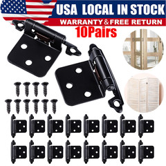 Brand New US Stock Black Soft Close Overlay Cabinet Hinges for Kitchen Cupboard