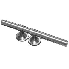 2pcs Brushed Stainless Steel Adjustable Aluminum Alloy Door Handles Set