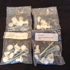 Cabinet Mounting Screws ( 15 Count White Caps ) See Description