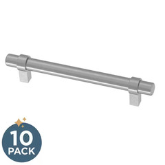 10-Pack Simple Wrapped Bar 5-1/16 In. (128 Mm) Classic Cabinet Drawer Pulls in S