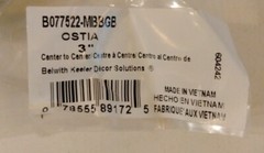 Belwith Keeler B077522 Ostia 3 Inch (76 mm) Center to Center