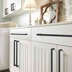 Homidiy Modern Black Cabinet Pulls Stainless Steel 10″ LSJ12BK Pack of 15