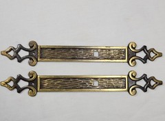 VTG Amerock Brutalist Backplate Cabinet Knob Pull Mid Century Modern 71