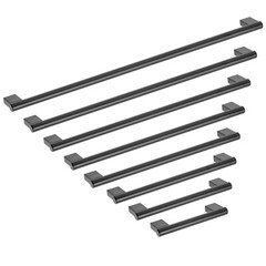 Stainless Steel Kitchen Cabinet Handles Black Nickel Cupboard Drawer Pulls Bars