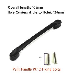 Classic luxury Pulls Drawers Cabinets Matte Pulls Handle W/ 2 Fixing bolts