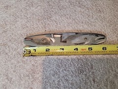 Period Brass Solid Brass 3″cc Cabinet Handle Backplate K240 Polished Chrome
