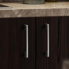 TUNNY 10 Pack Classic Cabinet Handles-3″/76mm Screw Spacing Brushed Nickel Furni