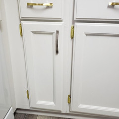 Brass Gold Self-Closing Cabinet Hinges, 3/8 Inch, 50 Pack (25 Pairs)