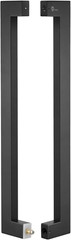 TG-6013 600mm Square Stainless Steel Push Pull Door Handle, Matt Black