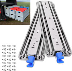 Heavy Duty 500Lbs Locking Drawer Slides 18″ Full Extension Ball Bearing Rails