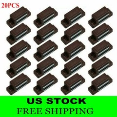 20PCS Brown Magnetic Door Catches Cupboard Wardrobe Kitchen Cabinet Latch Catch