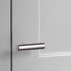 12pcs Silver T-Knobs Cabinet Hardware Single Hole Drawer Pulls Screws Kitchen