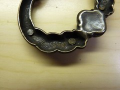 Continental Brass NOS Cabinet / Dresser Drop Drawer Pulls, Antique Bronze Finish