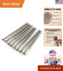Satin Nickel Wood Screws, Heavy-Duty Screws for Doors, Cabinets, Furniture & …