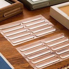 Cabinet Door Bumpers, 40 pcs 2.75in * 0.4in * 0.08in, Transparent