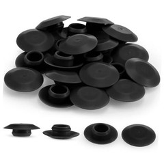 Pelopy 20 Pcs Door Threshold Screw Covers Adjustable Door Sill Cap 1 Black