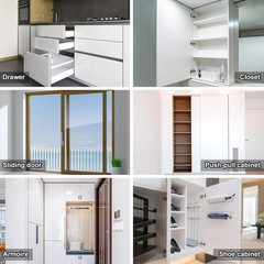 12 Pack Ultra Thin Cabinet Magnetic Door Catches