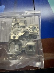2 Pack 1/2” Overlay Concealed Cabinet Door Hinges Compact Self-Closing w/Screws