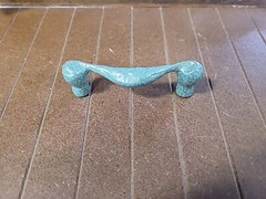 Vintage Laurey Verdigris Drawer Pulls- Laurey 54868