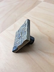 Vintage 3 in 1 Zinc Alloy Die Cast Gold Knob Ring for Cabinet Cupboard