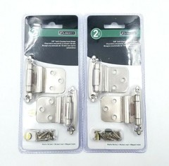 4-Pack Liberty Hardware 3/8″ Partial Inset Self Close Cabinet Door Hinge